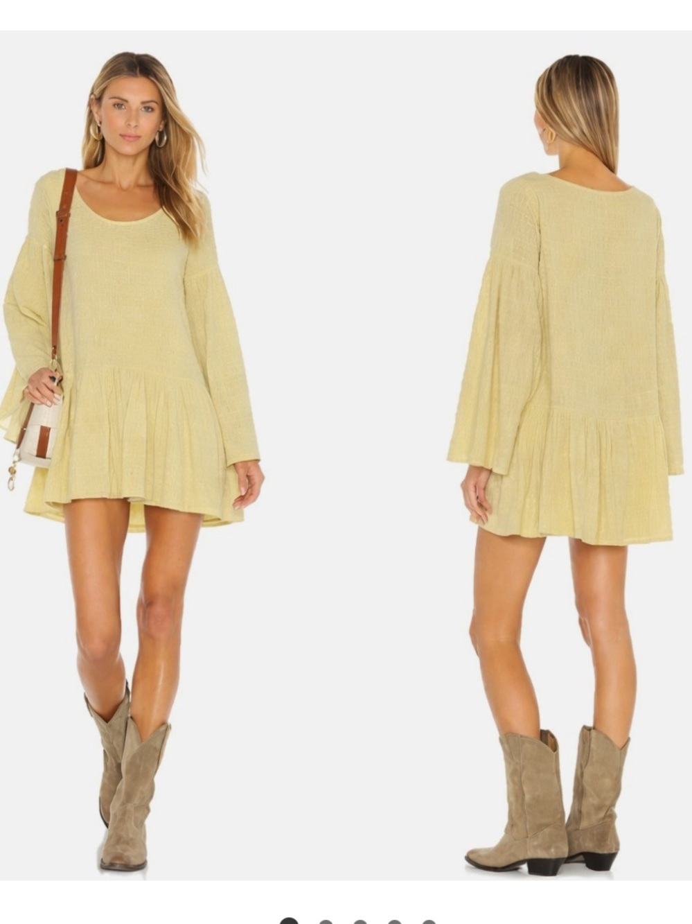 Free People Beach Kyleigh Mini Dress Tunic in Sunbath